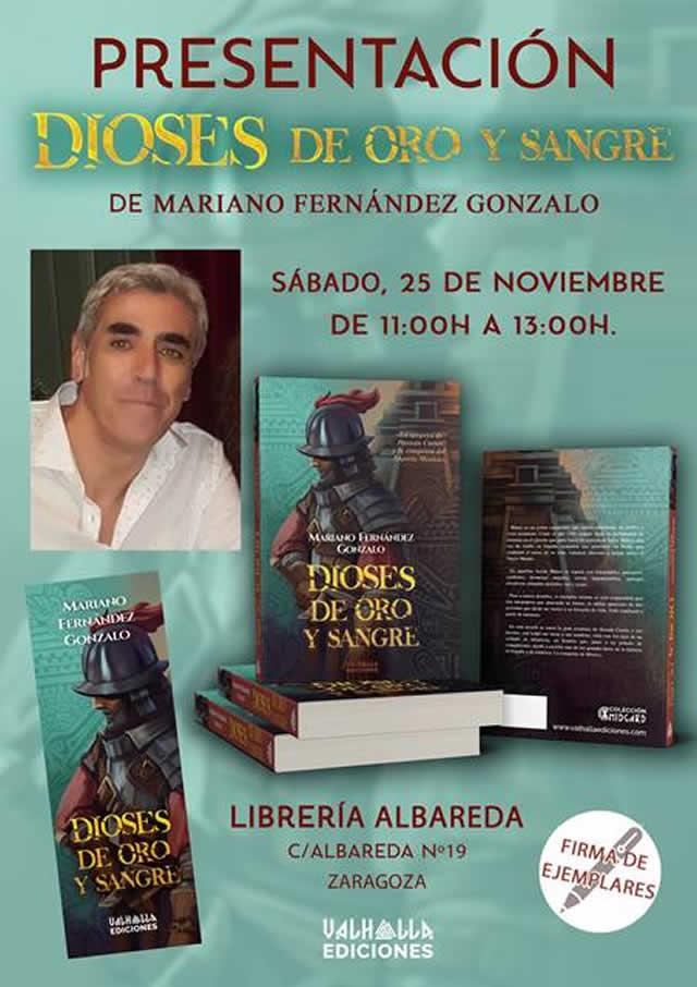 Mariano Fernández Gonzalo presenta 'Dioses de oro y sangre'